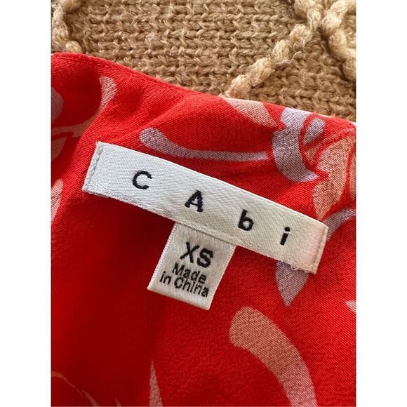Cabi Orange Floral Adjustable Tank Top XS - Picture 7 of 7